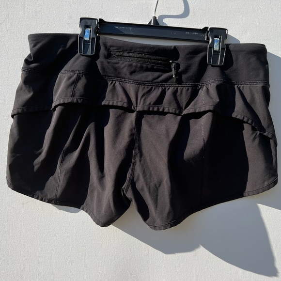 LULULEMON black speed shorts 8 - Picture 3 of 4